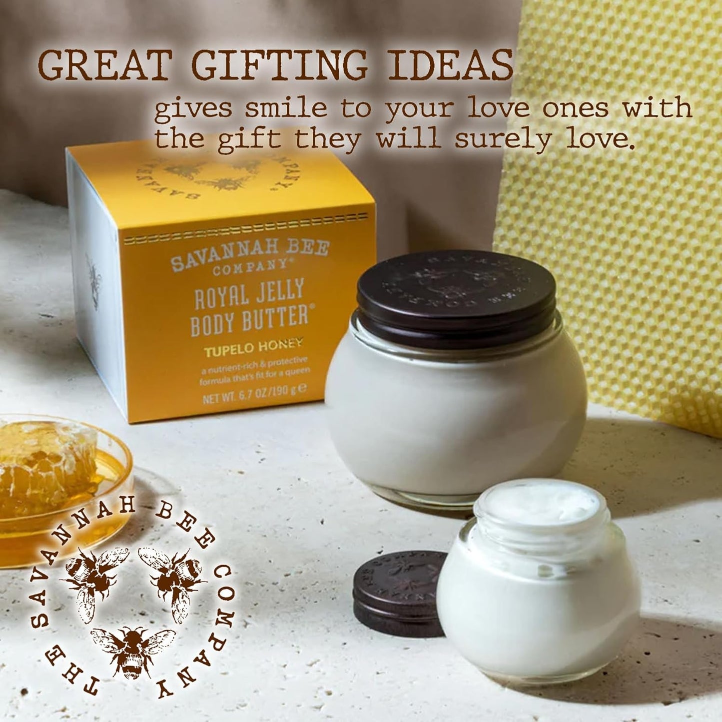 Royal Jelly Body Butter - Deep Hydrating Body Butter for Dry Skin